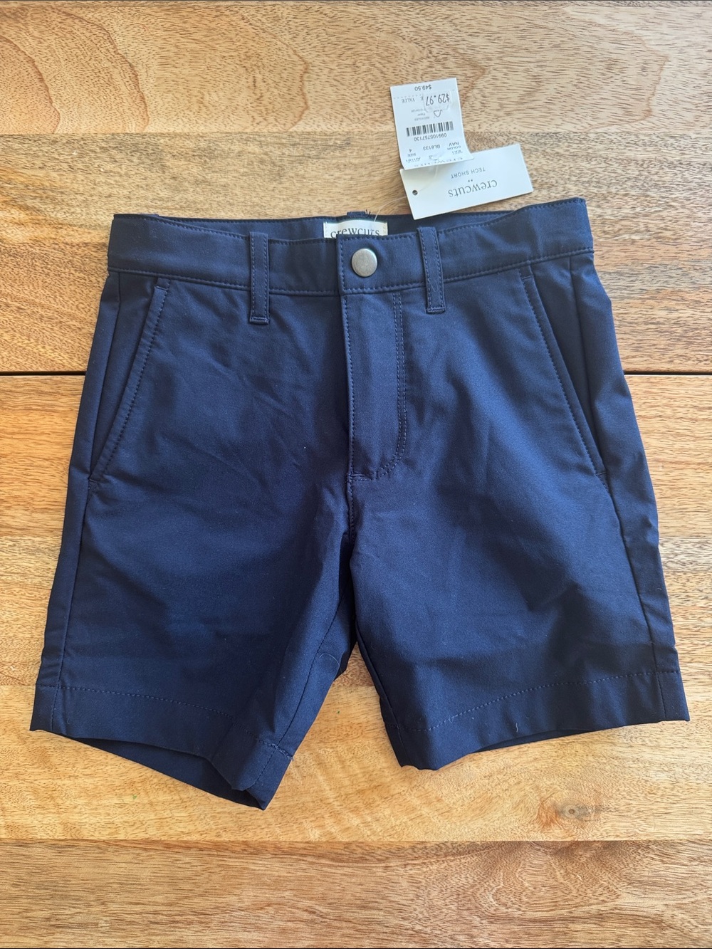 Crewcuts Navy Flat Front Chino Shorts